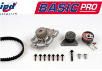 Water pump + timing belt set IPD BASIC-PRO K62080 Hepu
