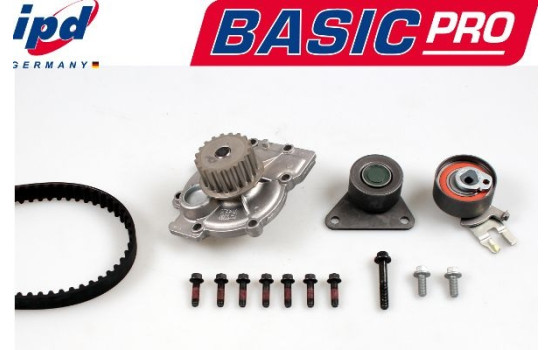Water pump + timing belt set IPD BASIC-PRO K62080 Hepu
