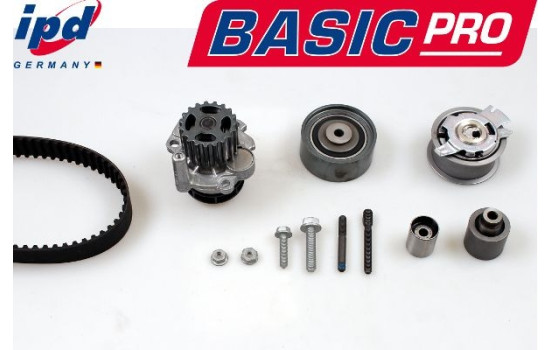 Water pump + timing belt set IPD BASIC-PRO K62081 Hepu