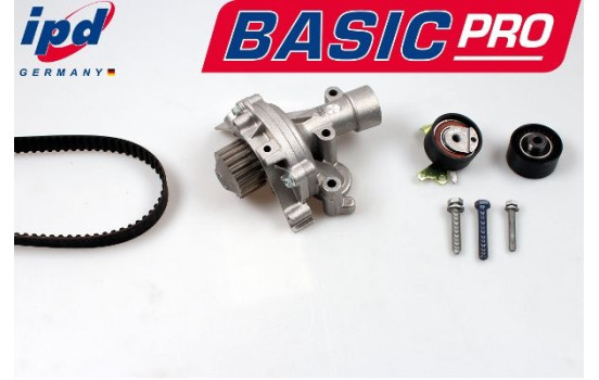 Water pump + timing belt set IPD BASIC-PRO K62082 Hepu