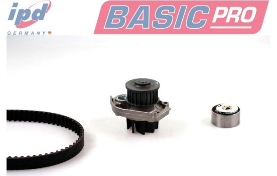 Water pump + timing belt set IPD BASIC-PRO K62084 Hepu