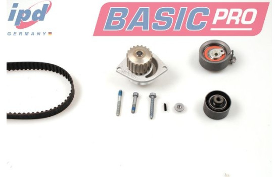 Water pump + timing belt set IPD BASIC-PRO K62085 Hepu