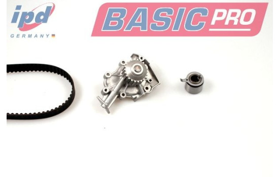 Water pump + timing belt set IPD BASIC-PRO K62086 Hepu