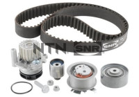 Water pump + timing belt set KDP457.500 SNR