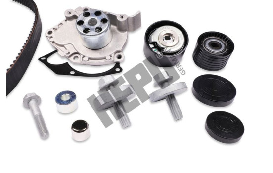 Water pump + timing belt set PK09550S Hepu