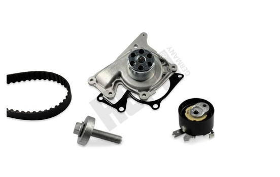 Water pump + timing belt set PK09654 Hepu