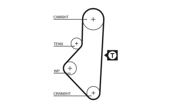 Water Pump & Timing Belt Set PowerGrip® KP15050XS-1 Gates, Image 4