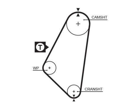 Water Pump & Timing Belt Set PowerGrip® KP15052 Gates, Image 3