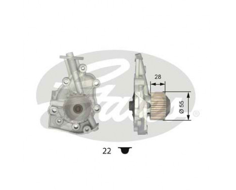 Water Pump & Timing Belt Set PowerGrip® KP15434XS Gates