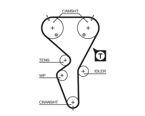 Water Pump & Timing Belt Set PowerGrip® KP15458XS Gates