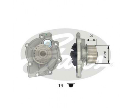Water Pump & Timing Belt Set PowerGrip® KP15509XS Gates, Image 3