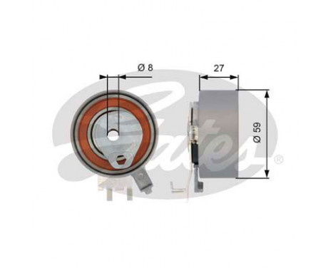 Water Pump & Timing Belt Set PowerGrip® KP15509XS Gates, Image 4