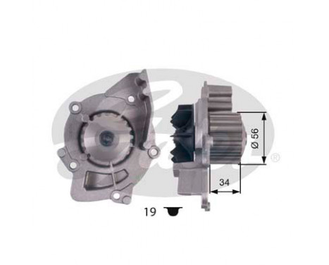 Water Pump & Timing Belt Set PowerGrip® KP15606XS Gates