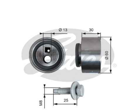 Water Pump & Timing Belt Set PowerGrip® KP35524XS Gates, Image 2