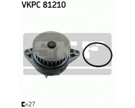 Water Pump & Timing Belt Set VKMC 01110 SKF, Image 2