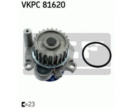 Water Pump & Timing Belt Set VKMC 01113-2 SKF, Image 2