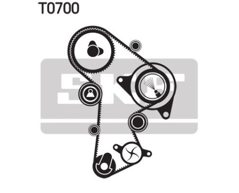 Water Pump & Timing Belt Set VKMC 01148-2 SKF, Image 2