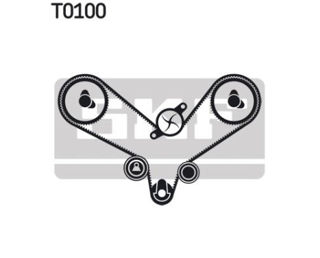 Water Pump & Timing Belt Set VKMC 01201 SKF, Image 2