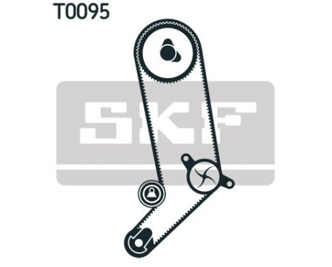 Water Pump & Timing Belt Set VKMC 01253 SKF, Image 2
