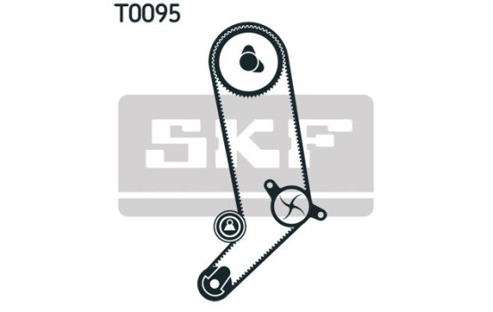 Water Pump & Timing Belt Set VKMC 01253 SKF, Image 2