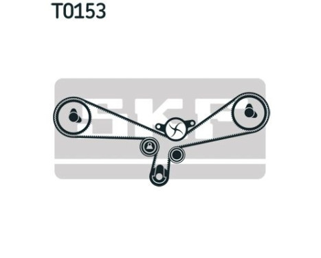 Water Pump & Timing Belt Set VKMC 01903-2 SKF, Image 3