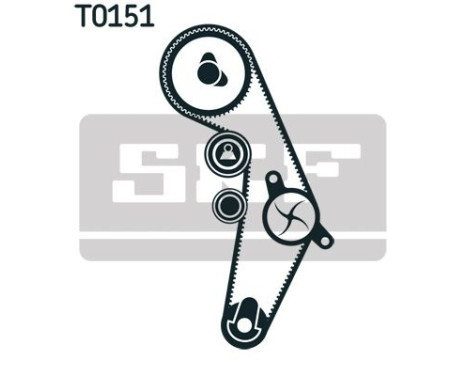 Water Pump & Timing Belt Set VKMC 01918-2 SKF, Image 6