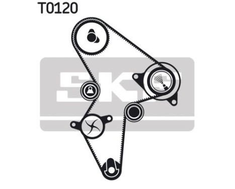 Water Pump & Timing Belt Set VKMC 03121 SKF, Image 2