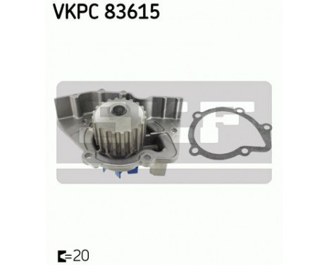 Water Pump & Timing Belt Set VKMC 03201-1 SKF, Image 2