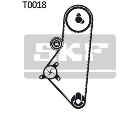 Water Pump & Timing Belt Set VKMC 03201-2 SKF, Image 2