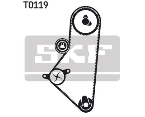 Water Pump & Timing Belt Set VKMC 03202-1 SKF, Image 3