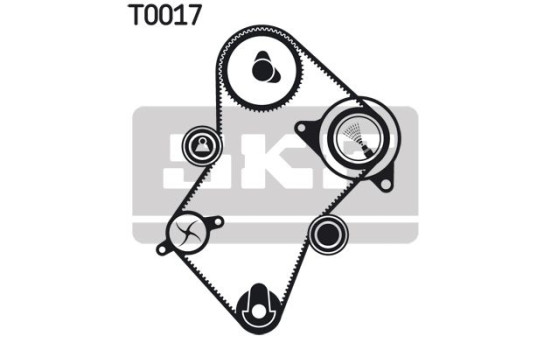 Water Pump & Timing Belt Set VKMC 03241-2 SKF, Image 2