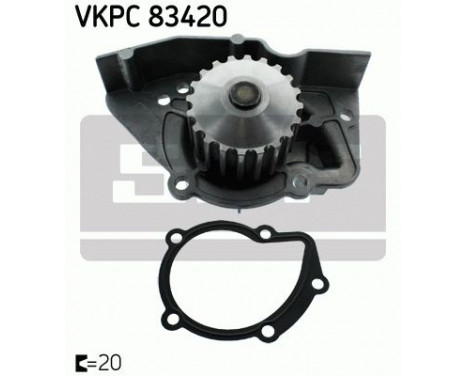 Water Pump & Timing Belt Set VKMC 03241 SKF, Image 2