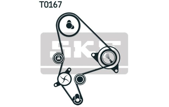 Water Pump & Timing Belt Set VKMC 03247 SKF, Image 3