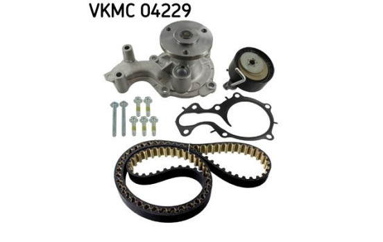 Water pump + timing belt set VKMC 04229 SKF