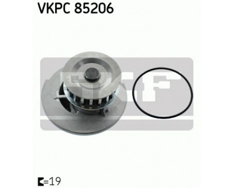 Water Pump & Timing Belt Set VKMC 05121 SKF, Image 2