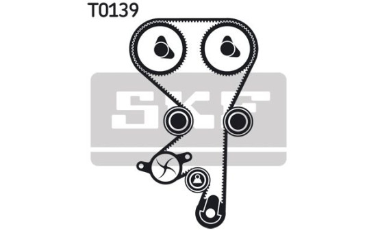 Water Pump & Timing Belt Set VKMC 05140 SKF, Image 6