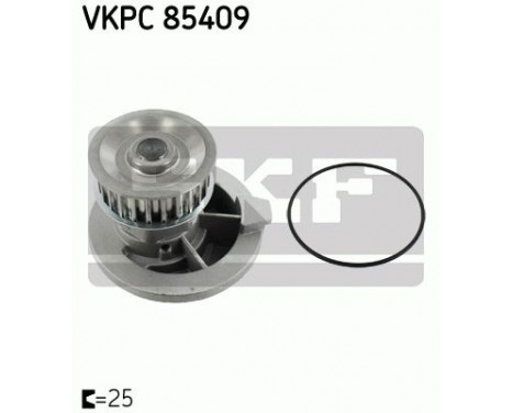 Water Pump & Timing Belt Set VKMC 05402 SKF, Image 2
