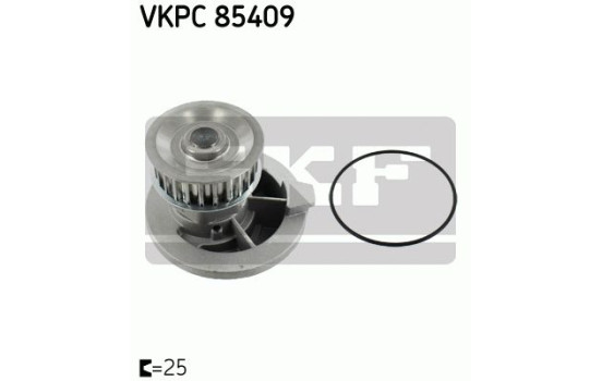 Water Pump & Timing Belt Set VKMC 05402 SKF, Image 2
