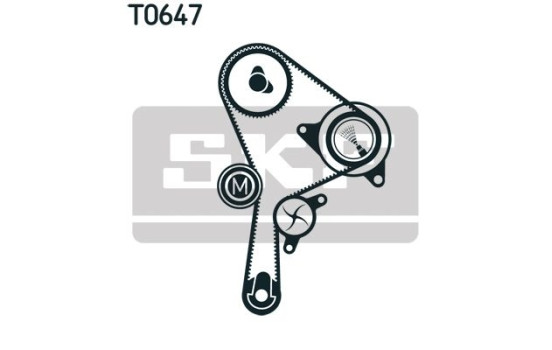 Water Pump & Timing Belt Set VKMC 06008 SKF, Image 2
