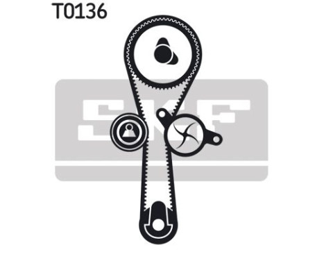 Water Pump & Timing Belt Set VKMC 06010 SKF, Image 5