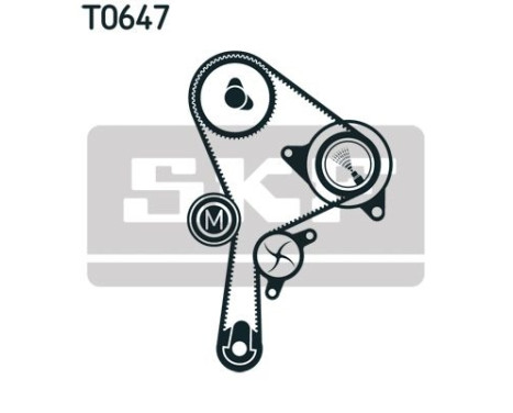 Water Pump & Timing Belt Set VKMC 06129 SKF, Image 3