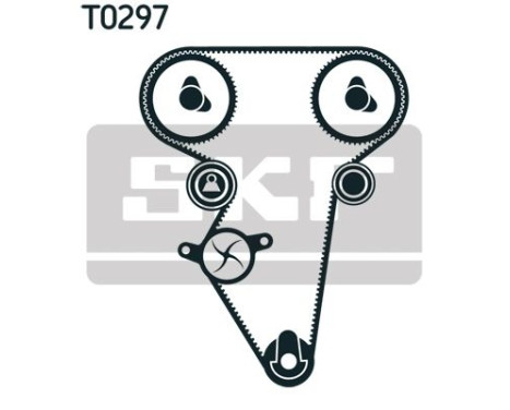 Water Pump & Timing Belt Set VKMC 90402 SKF, Image 6