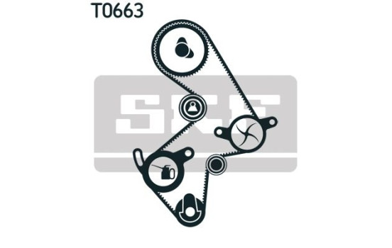 Water Pump & Timing Belt Set VKMC 91003 SKF, Image 2