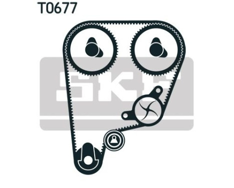Water Pump & Timing Belt Set VKMC 93210 SKF, Image 2