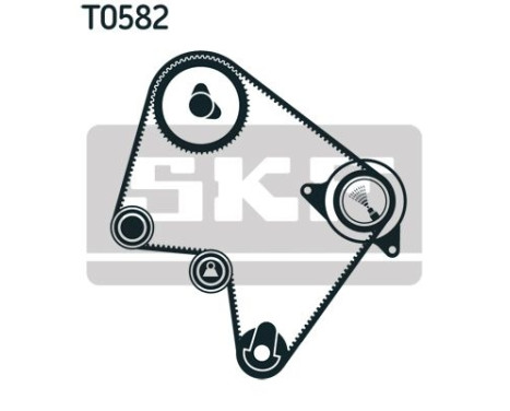 Water Pump & Timing Belt Set VKMC 96010 SKF, Image 2