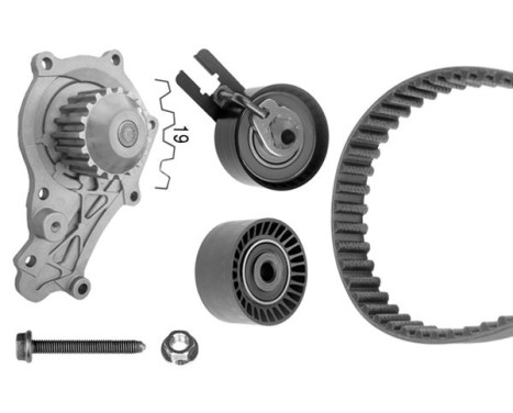 Water Pump & Timing Belt Set WASSERPUMPEN-SET Bosch, Image 2