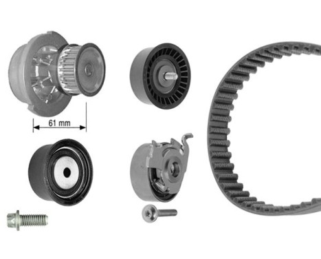 Water Pump & Timing Belt Set WASSERPUMPEN-SET Bosch, Image 2