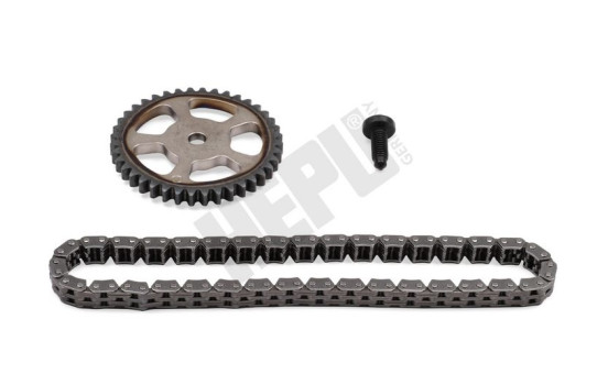 Chain set, oil pump drive