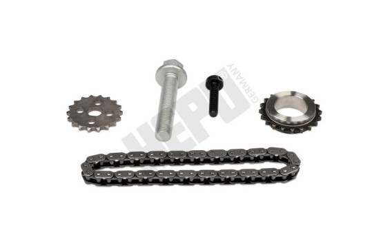 Chain set, oil pump drive