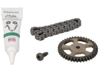Chain set, oil pump drive